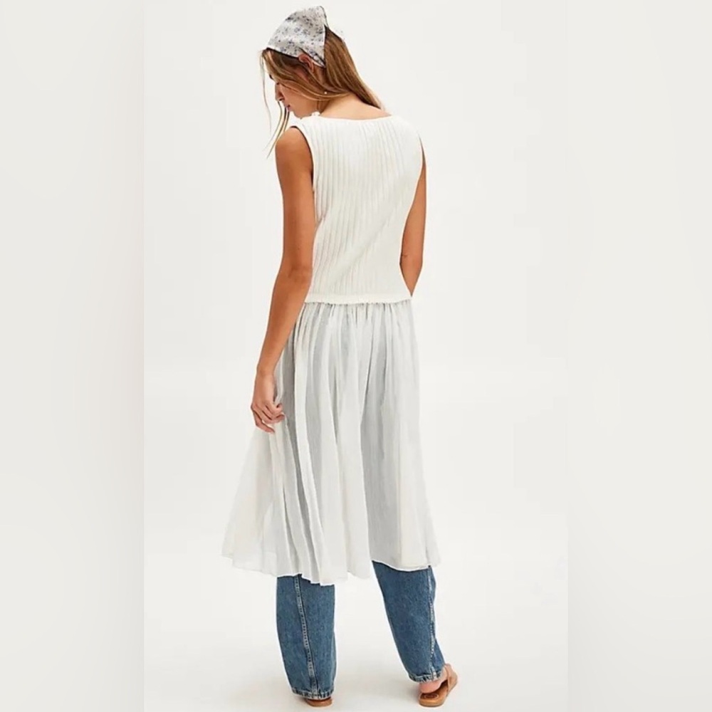 Free People Twice as Nice Sleeveless Maxi Ivory NWT - Picture 3 of 6